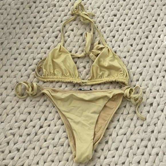 Zara Other - Zara Muted Yellow Bikini Size M/L